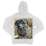 Two Dog Tough™ Pug Kiss Fine Jersey Zip Hoodie