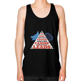 Unisex Fine Jersey Tank (on man) Black TWO DOG TOUGH LLC