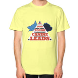 Unisex T-Shirt (on man) Lemon TWO DOG TOUGH LLC