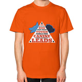 Unisex T-Shirt (on man) Orange TWO DOG TOUGH LLC