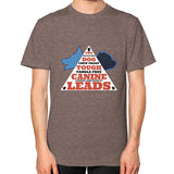 Unisex T-Shirt (on man) Tri-Blend Coffee TWO DOG TOUGH LLC