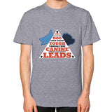 Unisex T-Shirt (on man) Tri-Blend Grey TWO DOG TOUGH LLC