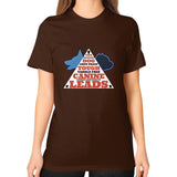Unisex T-Shirt (on woman) Brown TWO DOG TOUGH LLC