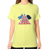 Unisex T-Shirt (on woman) Lemon TWO DOG TOUGH LLC