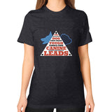Unisex T-Shirt (on woman) Tri-Blend Black TWO DOG TOUGH LLC
