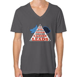 V-Neck (on man) Asphalt TWO DOG TOUGH LLC