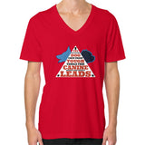 V-Neck (on man) Red TWO DOG TOUGH LLC