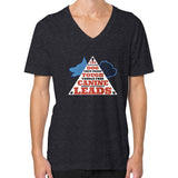 V-Neck (on man) Tri-Blend Black TWO DOG TOUGH LLC