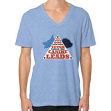 V-Neck (on man) Tri-Blend Blue TWO DOG TOUGH LLC
