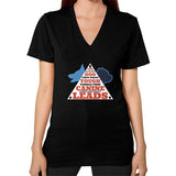 V-Neck (on woman) Black TWO DOG TOUGH LLC