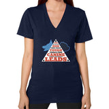 V-Neck (on woman) Navy TWO DOG TOUGH LLC