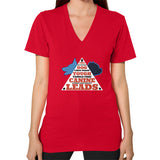 V-Neck (on woman) Red TWO DOG TOUGH LLC