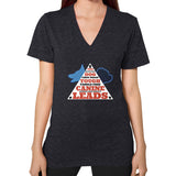 V-Neck (on woman) Tri-Blend Black TWO DOG TOUGH LLC