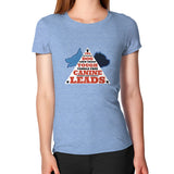 Women's T-Shirt Tri-Blend Blue TWO DOG TOUGH LLC