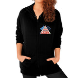 Zip Hoodie (on woman) Black TWO DOG TOUGH LLC