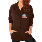 Zip Hoodie (on woman) Brown TWO DOG TOUGH LLC
