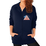 Zip Hoodie (on woman) Navy TWO DOG TOUGH LLC